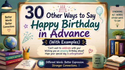 Other Ways to Say “Happy Birthday in Advance”
