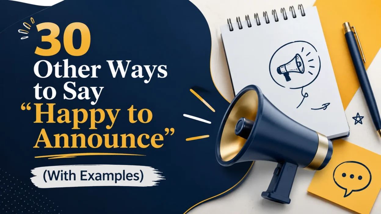 Other Ways to Say “Happy to Announce”