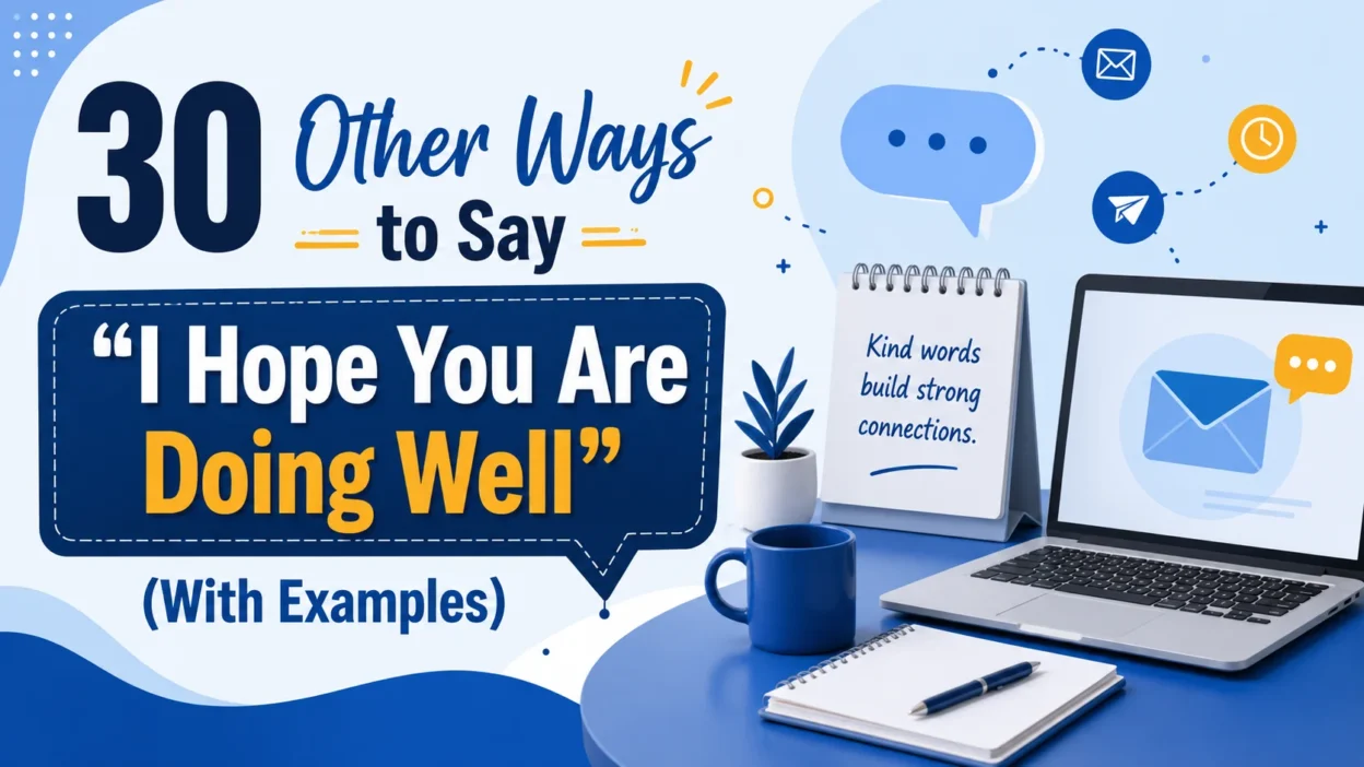 30 Other Ways to Say “I Hope You Are Doing Well” (With Examples)