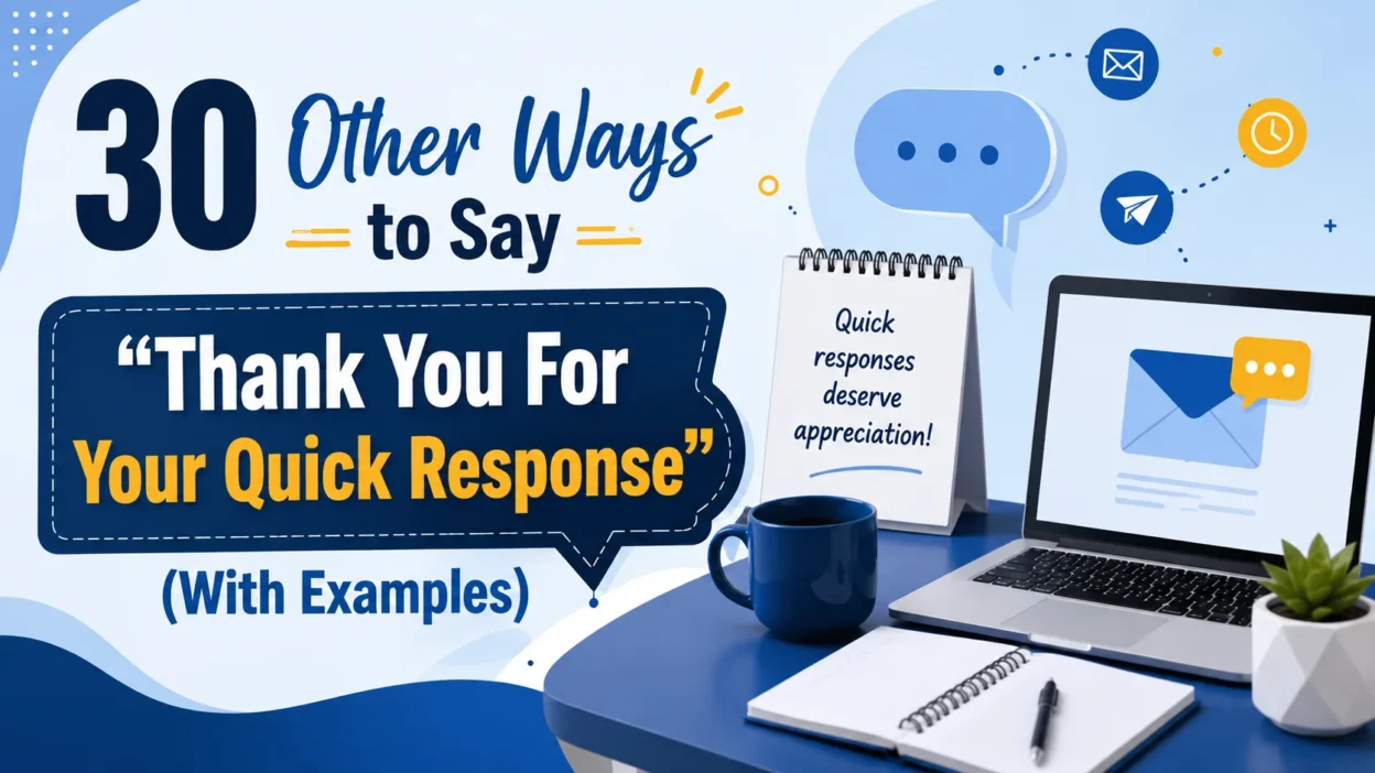 Other Ways to Say “Thank You For Your Quick Response”